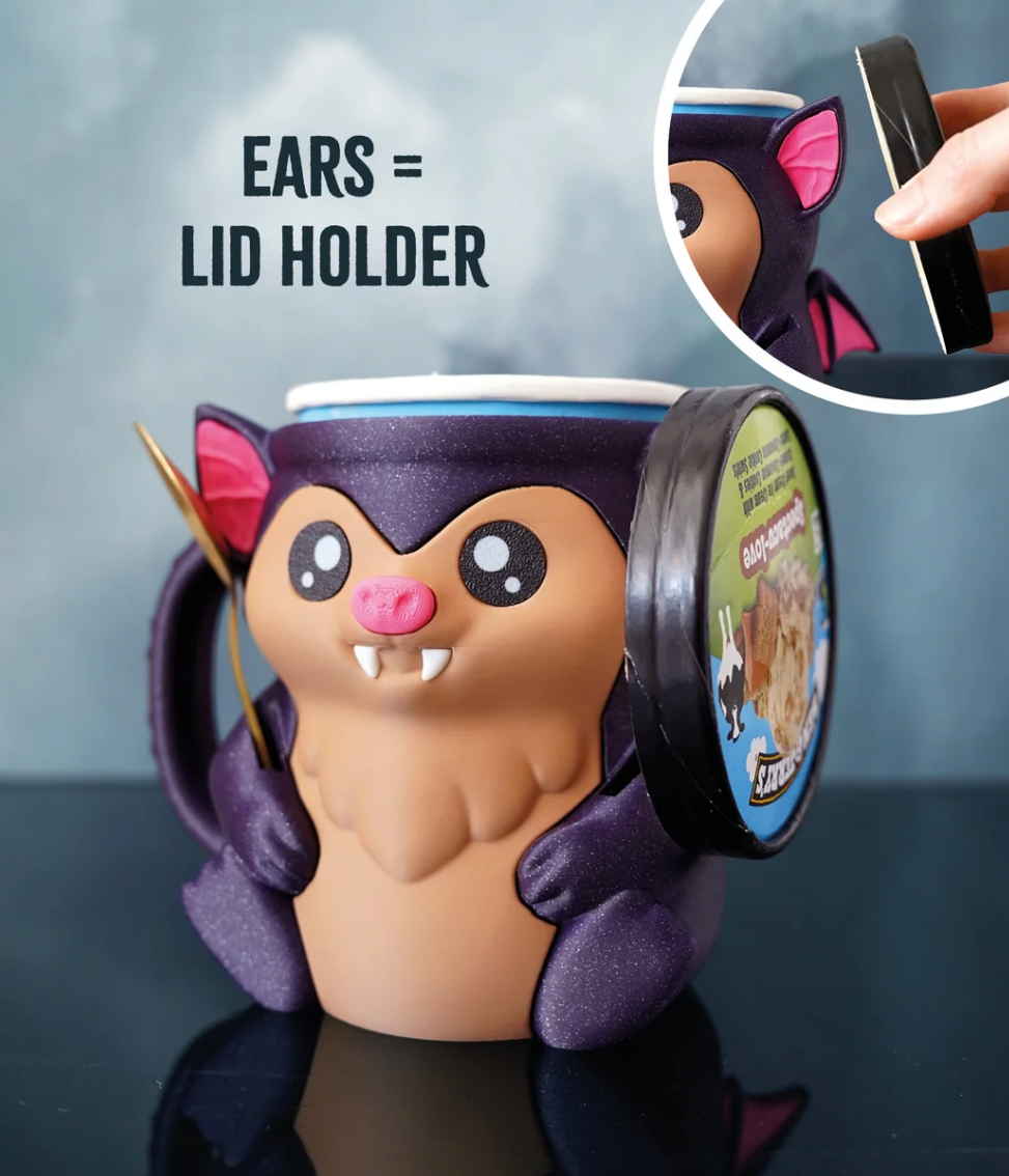 Bramble the Bat Ice Pint Holder π¦βοΈ