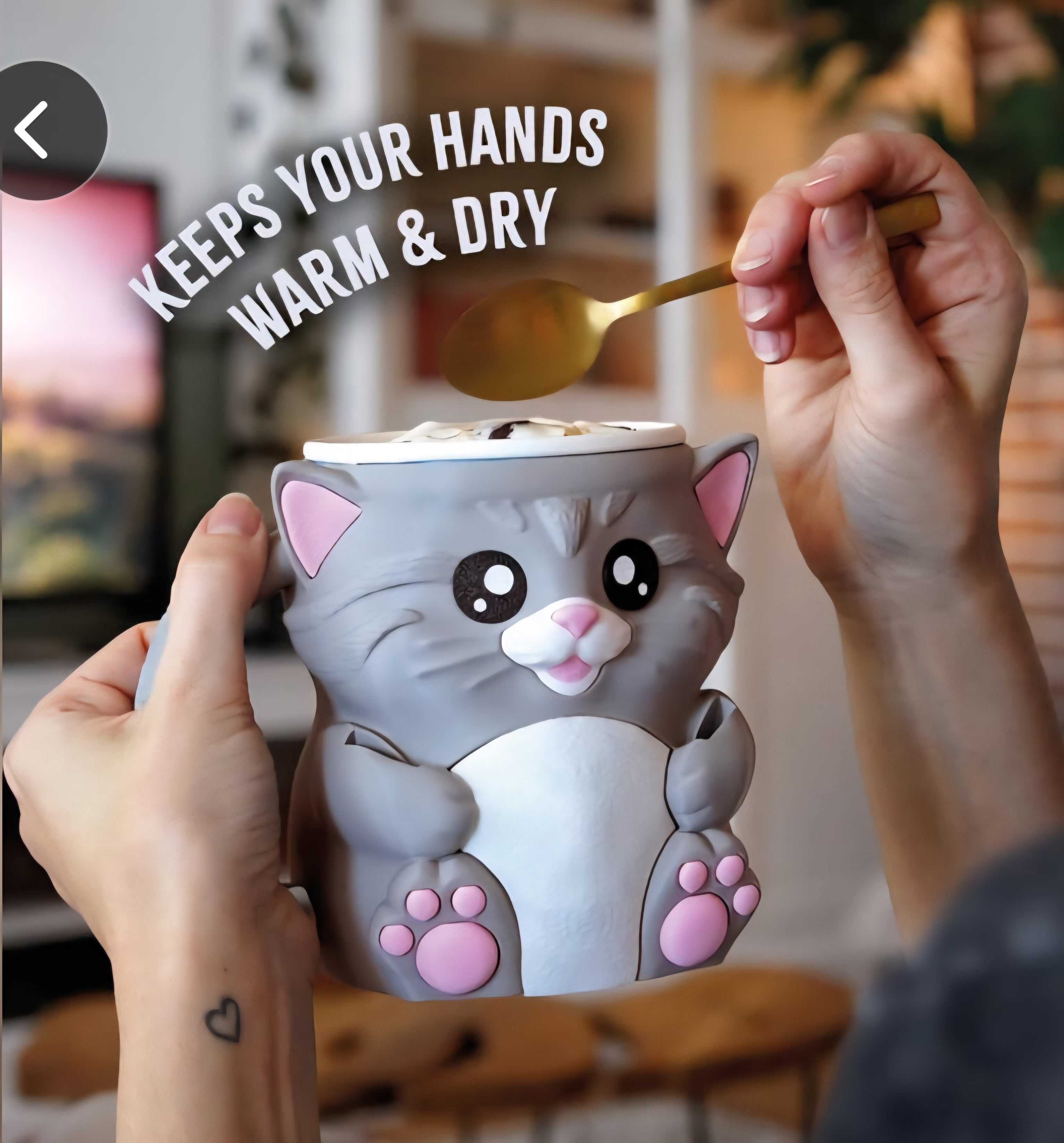 Cuddles the Cat Ice-Cream Pint Sleeve 🐱❄️
