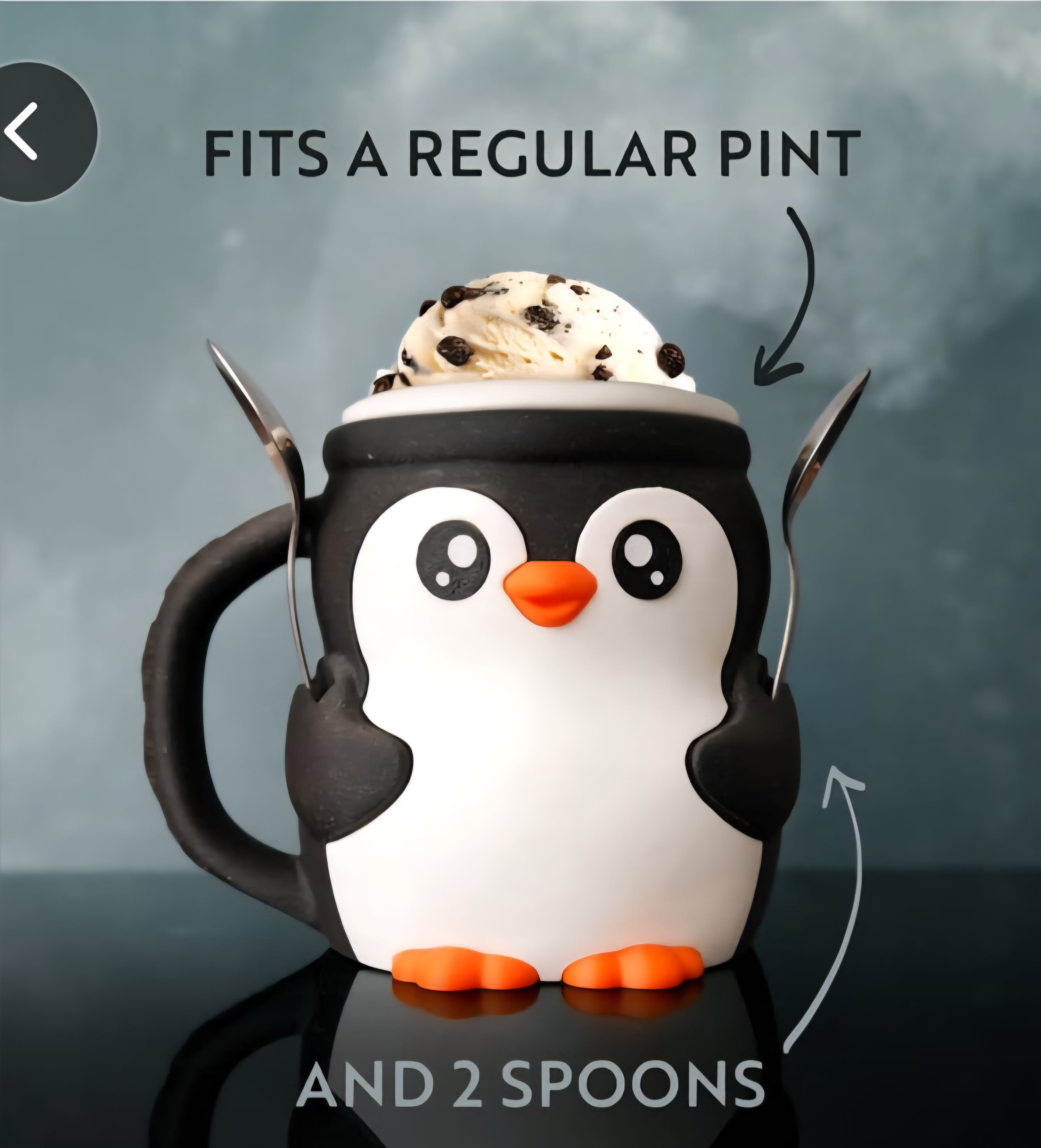 Pebbles the 3D Printed Penguin Ice Pint Holder 🐧❄️