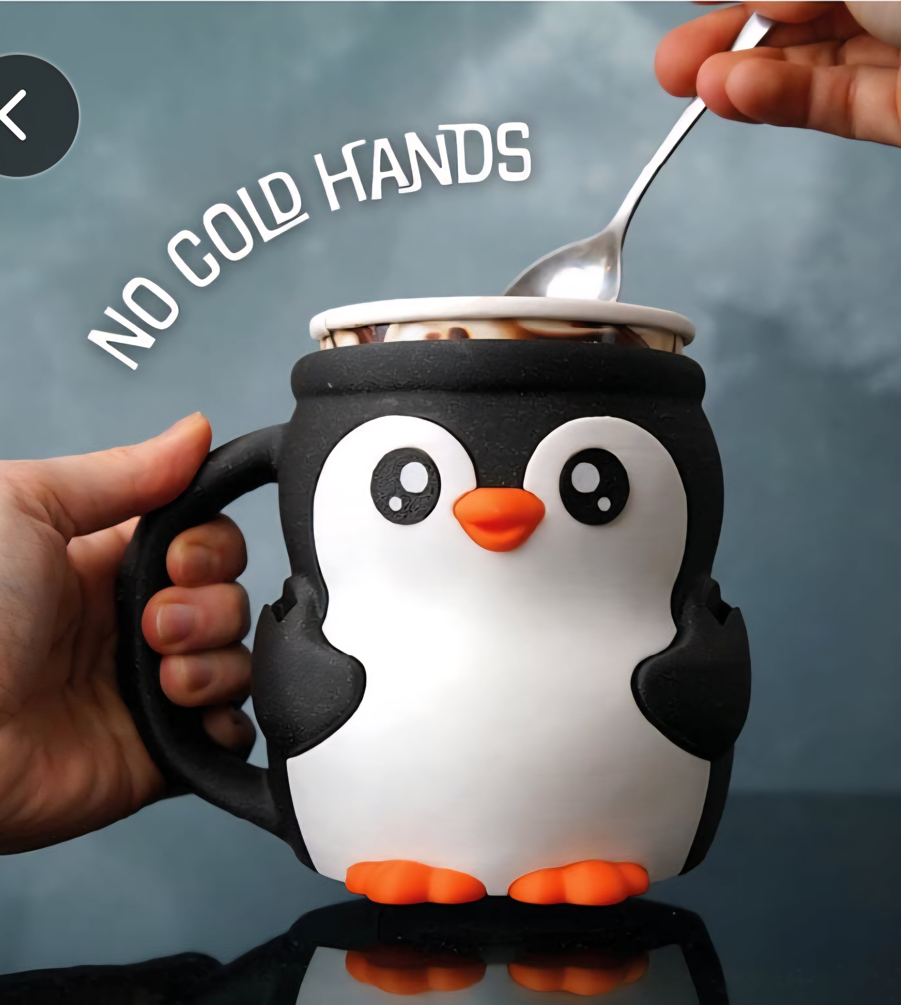 Pebbles the 3D Printed Penguin Ice Pint Holder 🐧❄️