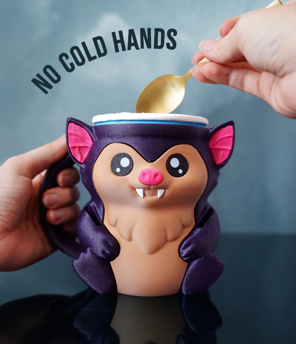 Bramble the Bat Ice Pint Holder 🦇❄️
