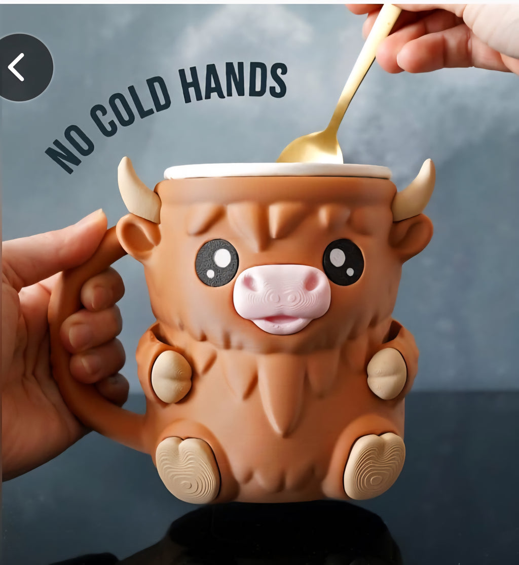 Ferdinand the Highland Cow Ice Pint Holder 🐮❄️