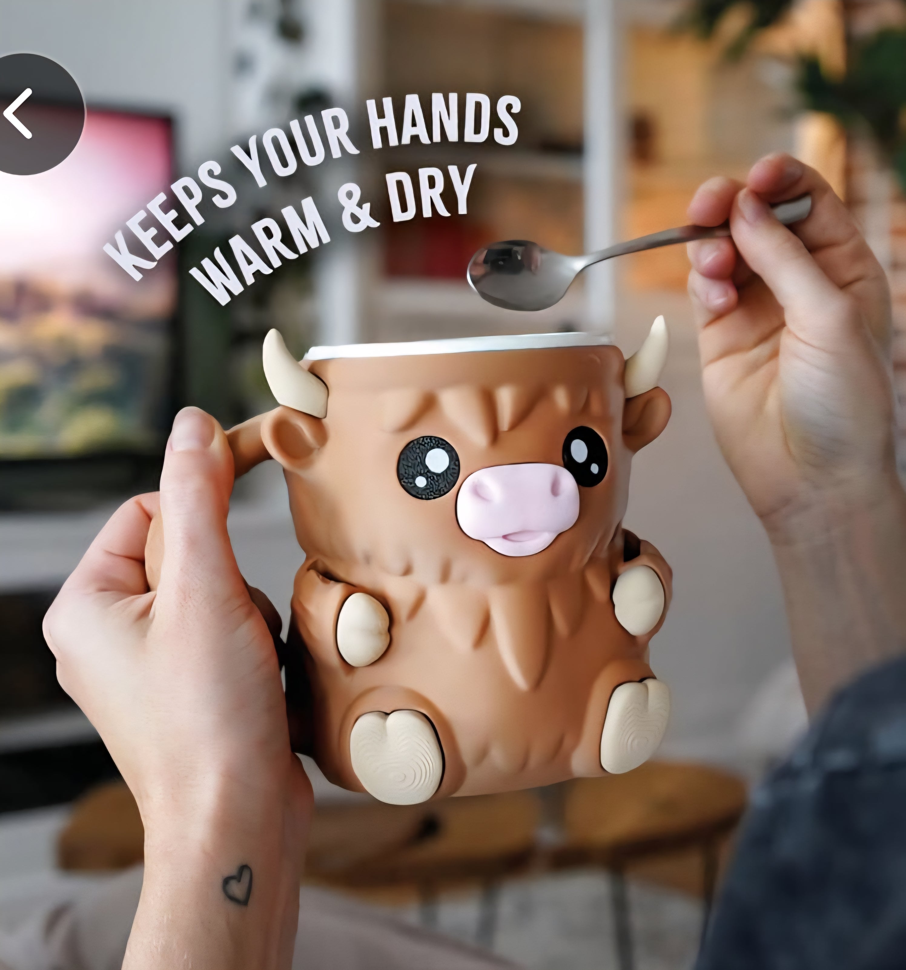 Ferdinand the Highland Cow Ice Pint Holder 🐮❄️